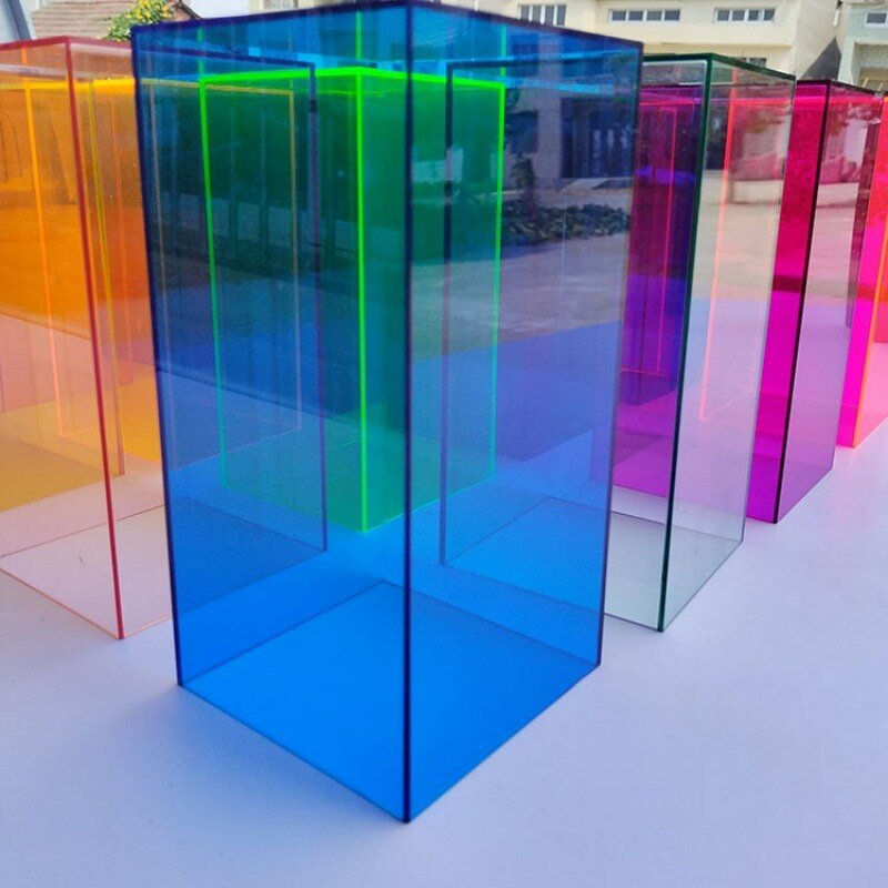 Colorful Acrylic Exhibition Storage Box