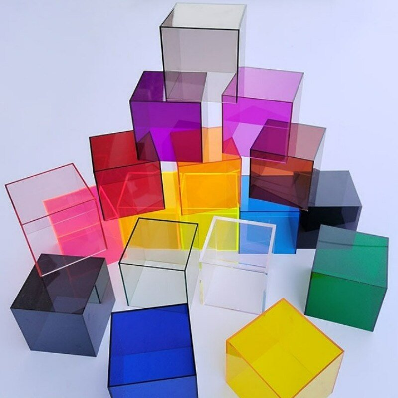 Colorful Acrylic Exhibition Storage Box