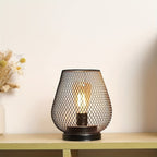 RusticMesh Table Lamp Set Industrial Style and Ambient Lighting
