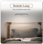 Magnetic rechargeable touch lamp with long battery life
