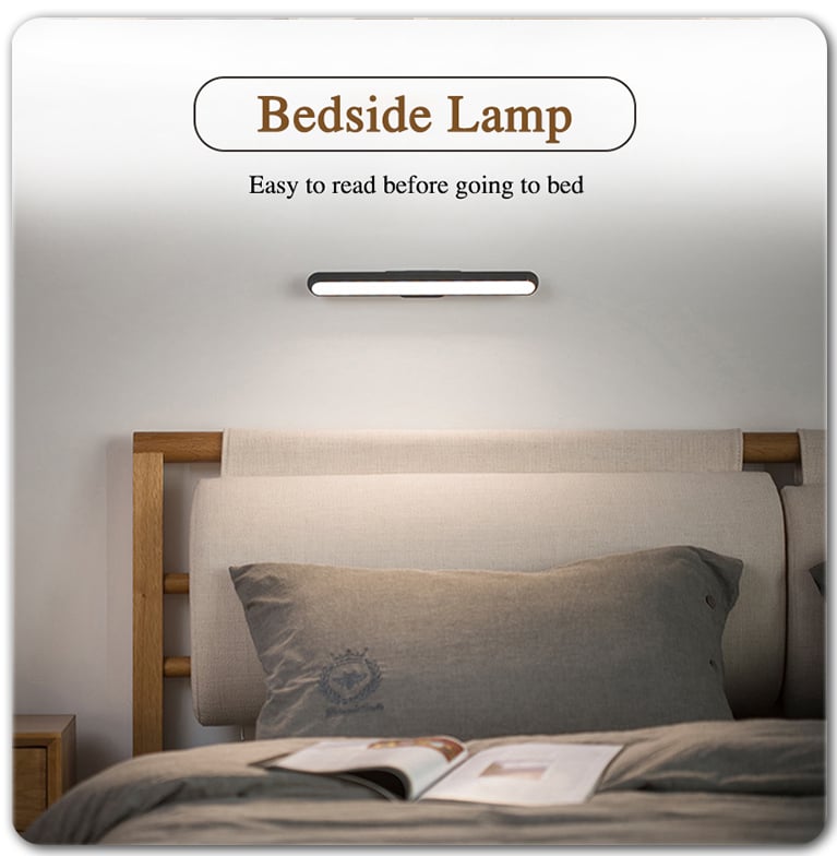 Magnetic rechargeable touch lamp with long battery life