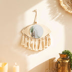 Madigas | Boho Macrame Eye Mirror Wall Decor