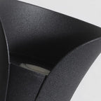 Elegant waterproof LED lamps with curved shape for the garden