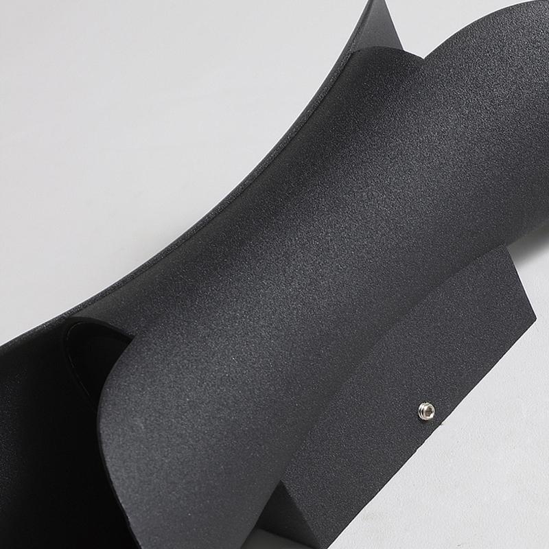 Elegant waterproof LED lamps with curved shape for the garden