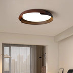 Modern ceiling light with wood look – Stylish LED lighting for the living room