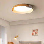 Modern ceiling light with wood look – Stylish LED lighting for the living room