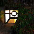 Solar LED Wall Light – Energy Saving and Weatherproof | 2-Pack for Outdoor Use