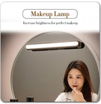 Magnetic rechargeable touch lamp with long battery life