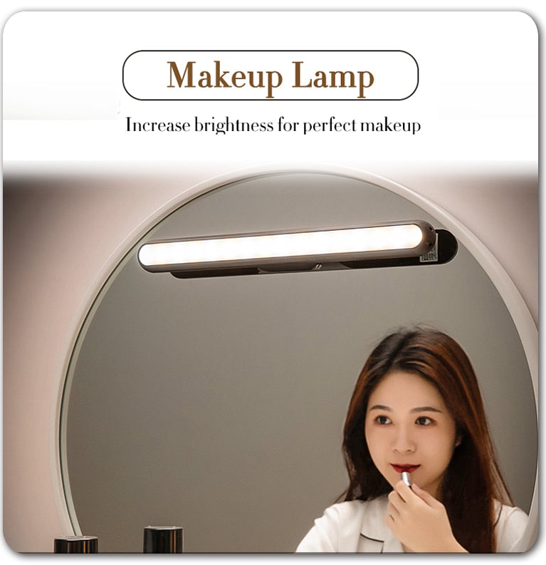 Magnetic rechargeable touch lamp with long battery life