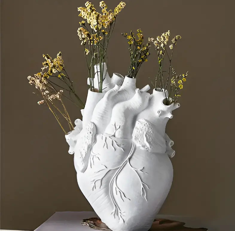 Greek Inspired Heart-Shaped Vase - Elena