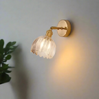 Vintage Glass Wall Lamps Flower Design