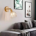 Vintage Glass Wall Lamps Flower Design