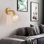 Vintage Glass Wall Lamps Flower Design
