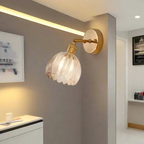 Vintage Glass Wall Lamps Flower Design