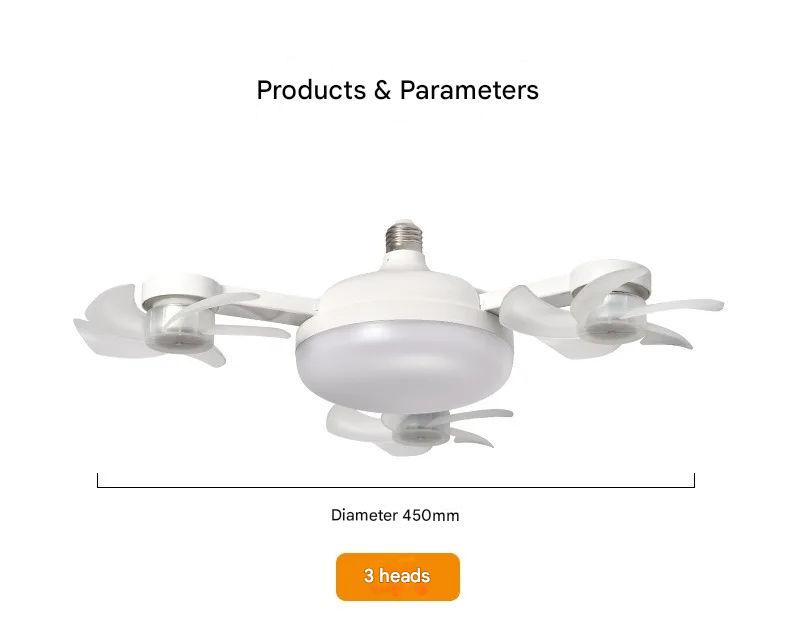 Multi Cooler Fast Ceiling LED Fan Light