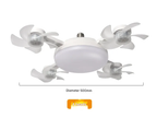 Multi Cooler Fast Ceiling LED Fan Light