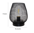 RusticMesh Table Lamp Set Industrial Style and Ambient Lighting