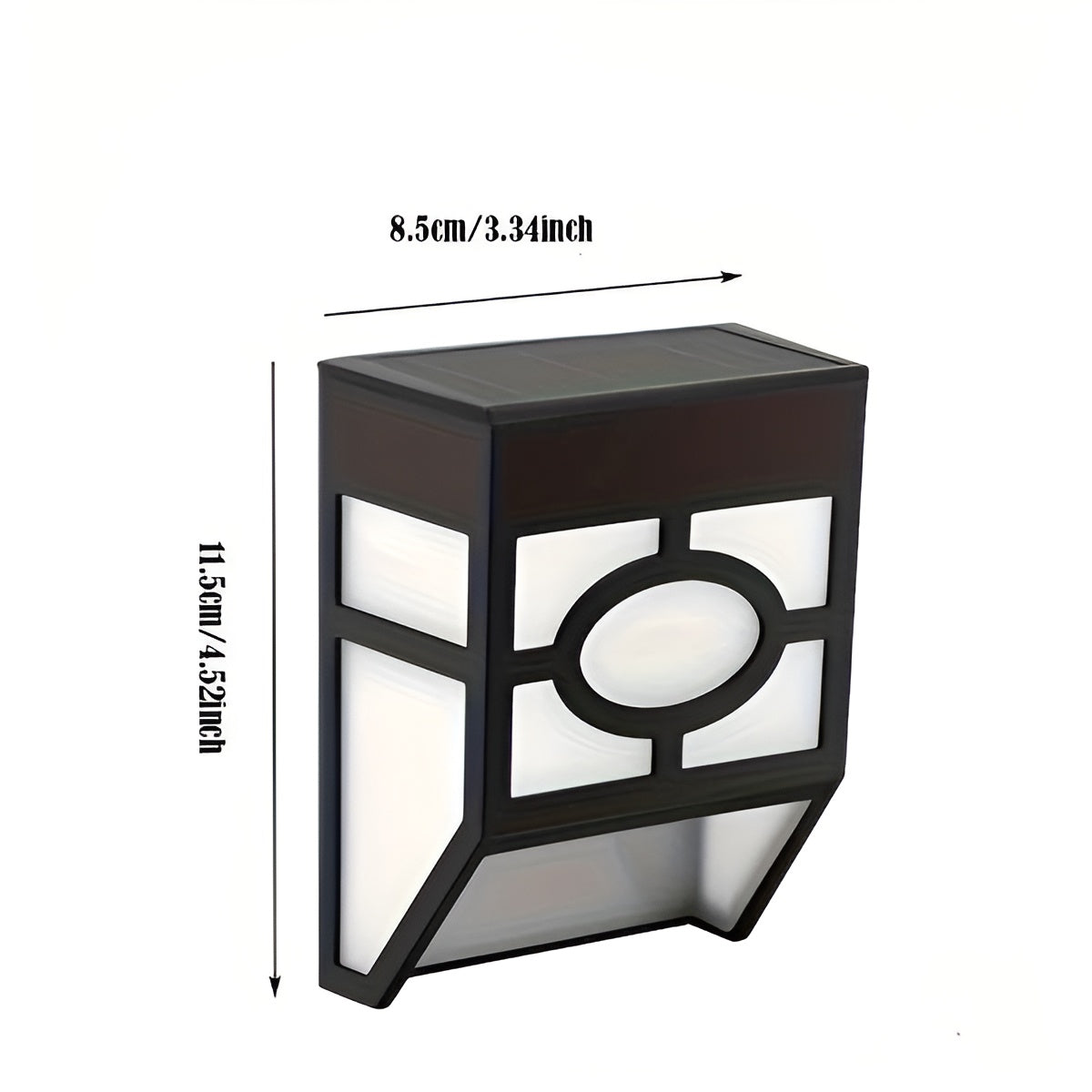 Solar LED Wall Light – Energy Saving and Weatherproof | 2-Pack for Outdoor Use