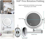 Madigas | LUMIVIEW – Rechargeable LED Magnifying Mirror with Touch Control
