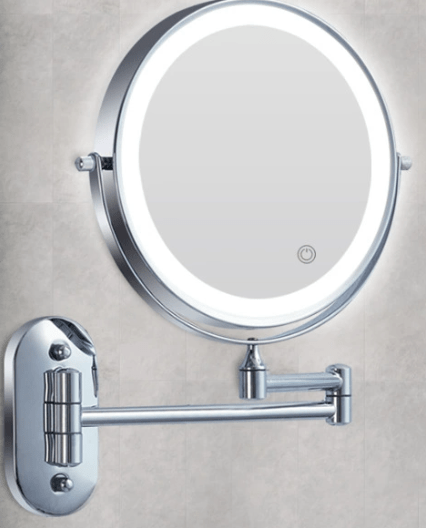 Madigas | LUMIVIEW – Rechargeable LED Magnifying Mirror with Touch Control