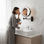Madigas | LUMIVIEW – Rechargeable LED Magnifying Mirror with Touch Control