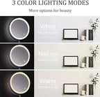 Madigas | LUMIVIEW – Rechargeable LED Magnifying Mirror with Touch Control
