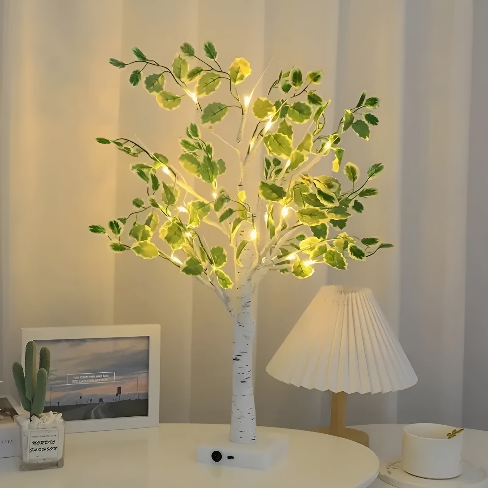 Magical BrightTree Table Lamp Elegant Tree Design with Warm LED Light