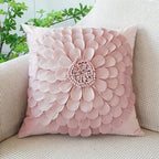 Pink Cushion Cover with Floral Pattern – Decorative Pillowcase for Living Room and Kids Room | Madigas