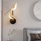 Modern Bird Wall Lamp Gold - Minimalist Wall Lighting for Decorative Illumination