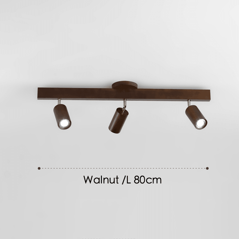 Adjustable Wood Ceiling Lamp Minimalist Solid Wood