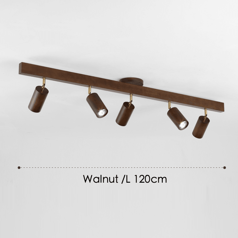 Adjustable Wood Ceiling Lamp Minimalist Solid Wood