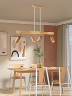 Adjustable Wood Ceiling Lamp Minimalist Solid Wood