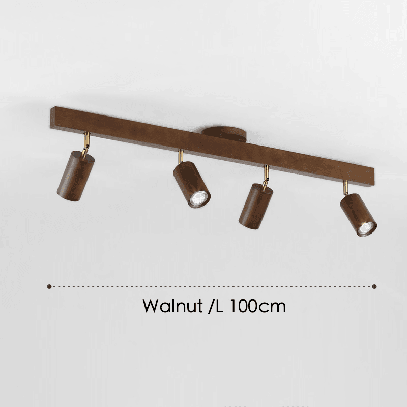 Adjustable Wood Ceiling Lamp Minimalist Solid Wood