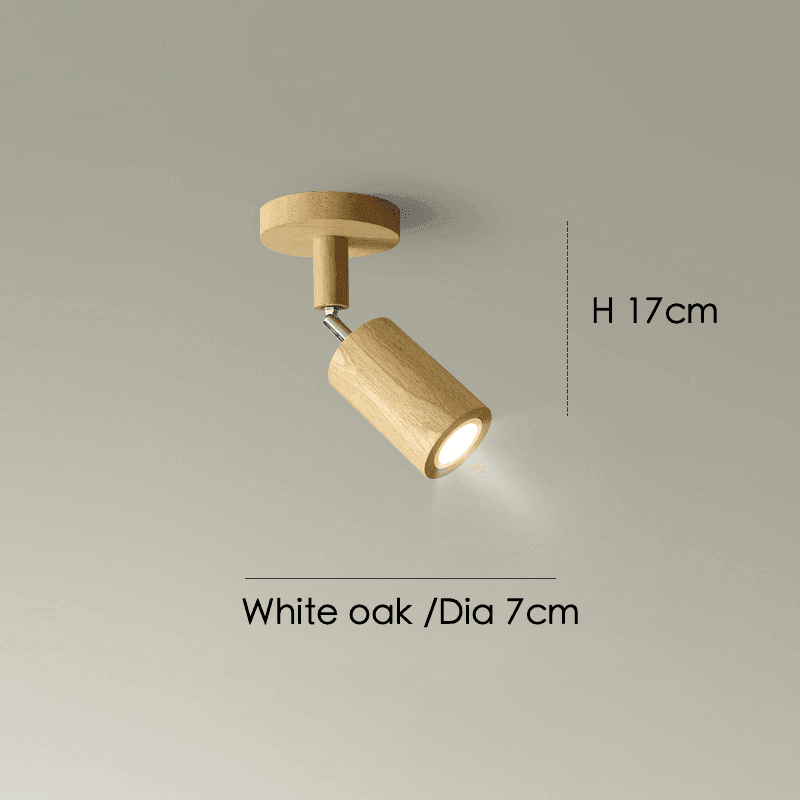 Adjustable Wood Ceiling Lamp Minimalist Solid Wood