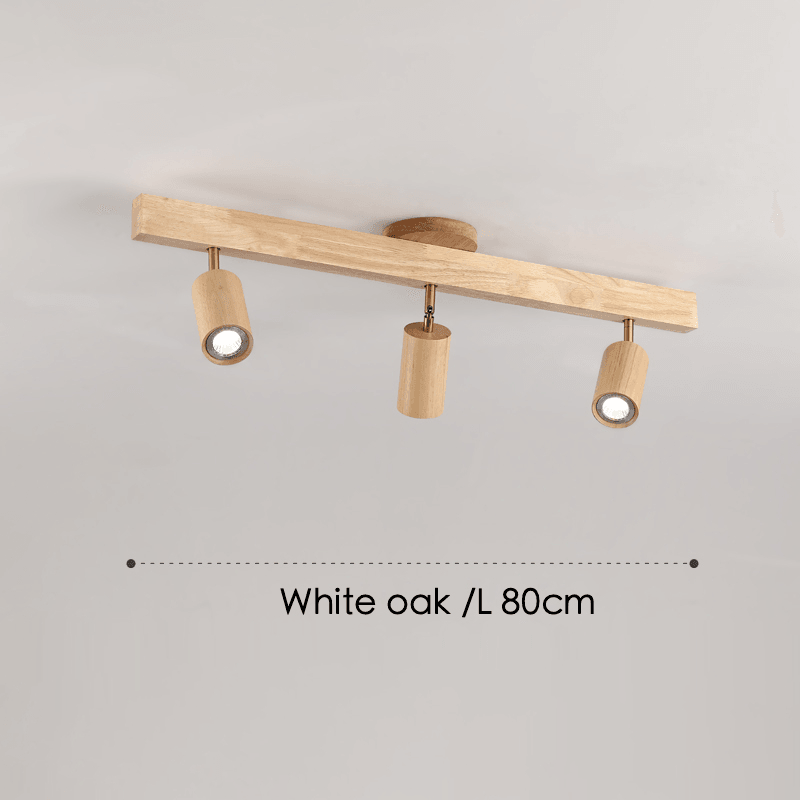 Adjustable Wood Ceiling Lamp Minimalist Solid Wood