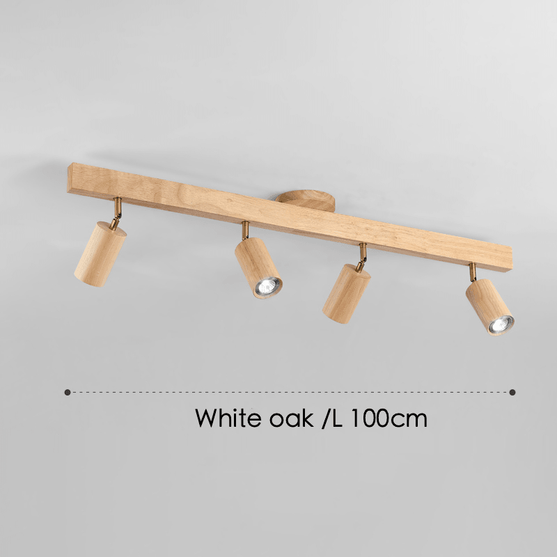 Adjustable Wood Ceiling Lamp Minimalist Solid Wood
