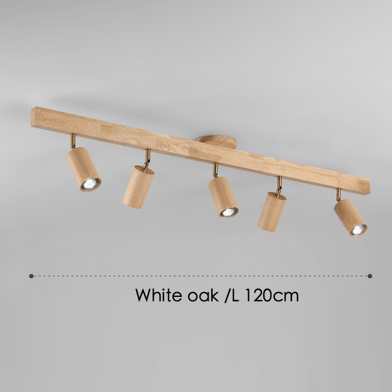 Adjustable Wood Ceiling Lamp Minimalist Solid Wood