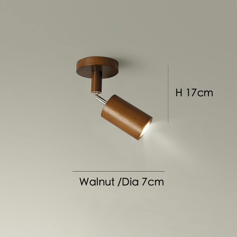 Adjustable Wood Ceiling Lamp Minimalist Solid Wood