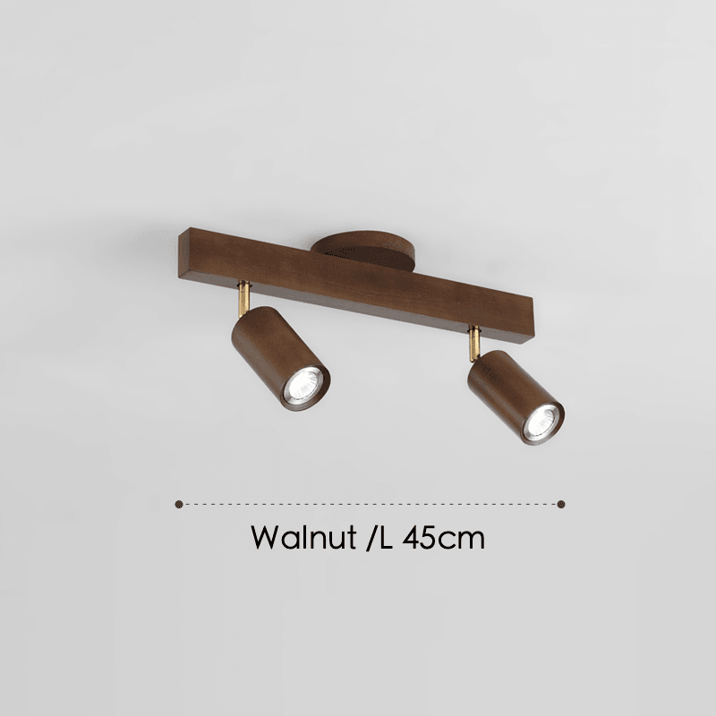 Adjustable Wood Ceiling Lamp Minimalist Solid Wood