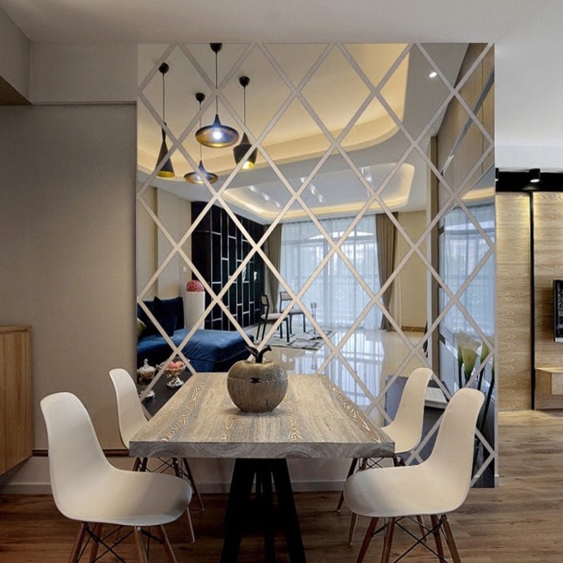 Madigas | MirraShape 3D Mirror Triangles – Transform Your Walls with Modern Depth and Shine
