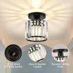Modern Crystal Ceiling Light - CrystalGlow
