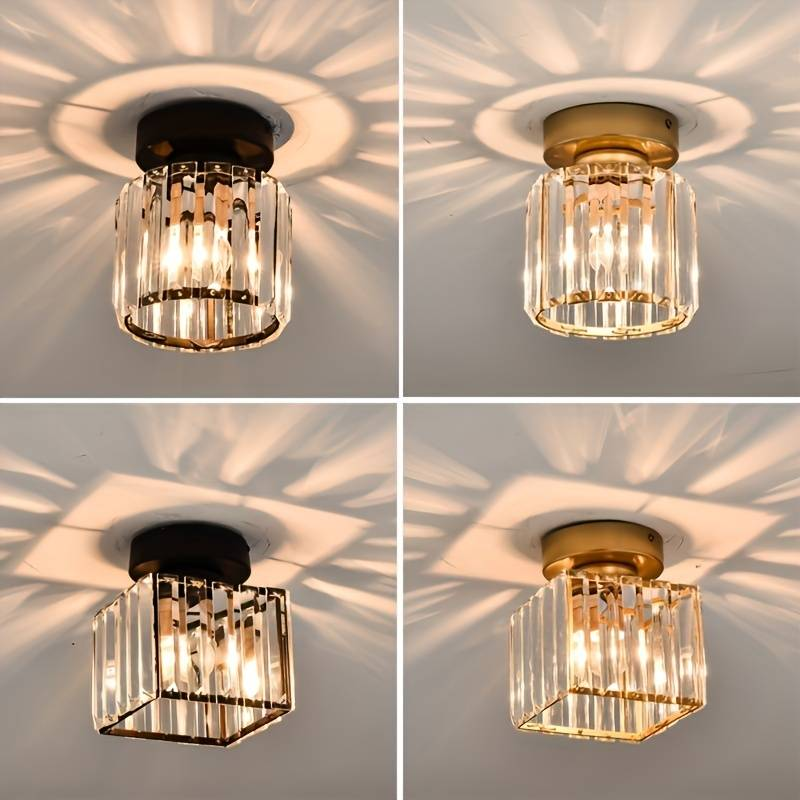 Modern Crystal Ceiling Light - CrystalGlow