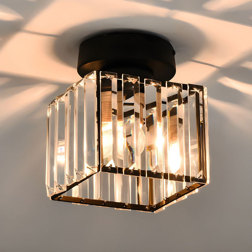 Modern Crystal Ceiling Light - CrystalGlow