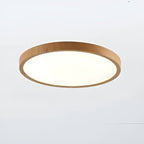 GrainGlow Light - Modern Ultra-Thin Wooden Ceiling Lamp