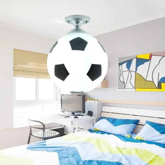 Playful Football Ceiling Light - GoalBright