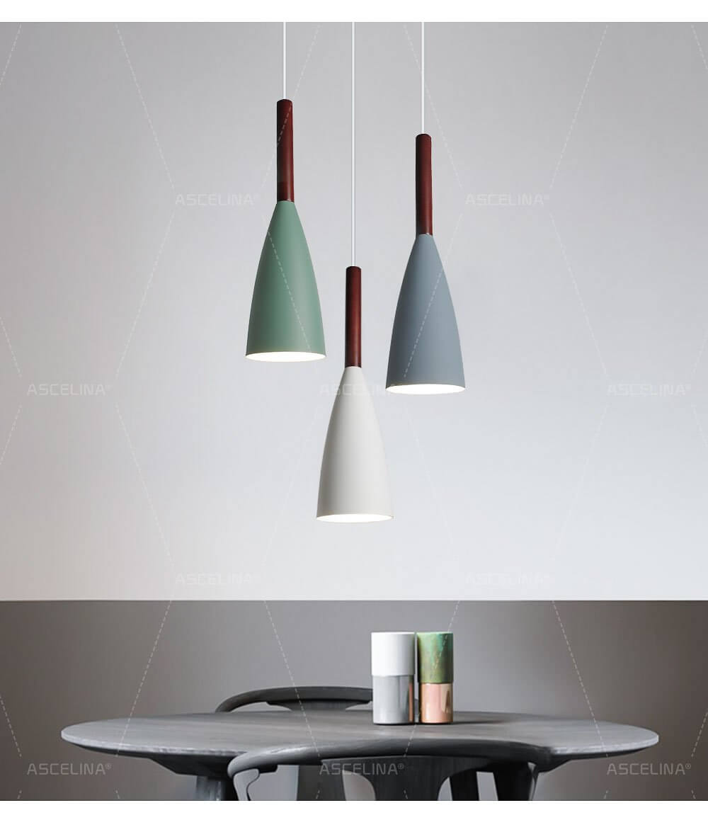 Modern elegant Nordic style colorful pendant lamp