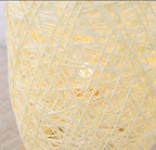 Rattan wood table lamp