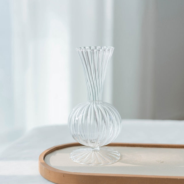 Petal-Textured-Glass Accents & Vases