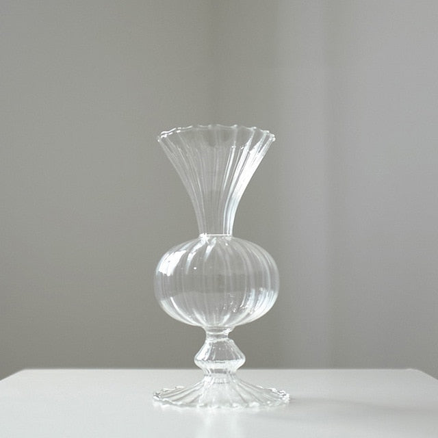 Petal-Textured-Glass Accents & Vases