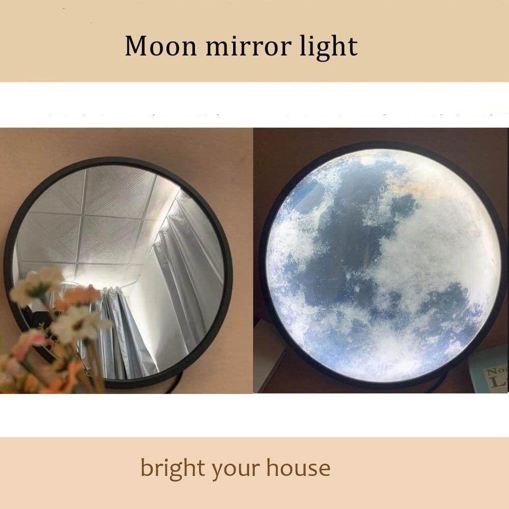 Smart Modern Moon Mirror Wall Lamp | Madigas